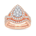 14K 1.00ct Diamond Bridal Ring - Johnny Dang & Co