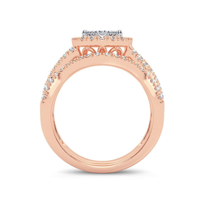 14K 1.00ct Diamond Bridal Ring - Johnny Dang & Co