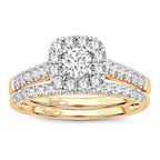 10K 1.00CT DIAMOND BRIDAL RING - Johnny Dang & Co