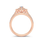 14K 1.00CT Diamond Bridal Ring - Johnny Dang & Co