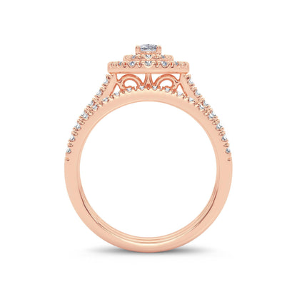 14K 1.00CT Diamond Bridal Ring - Johnny Dang & Co