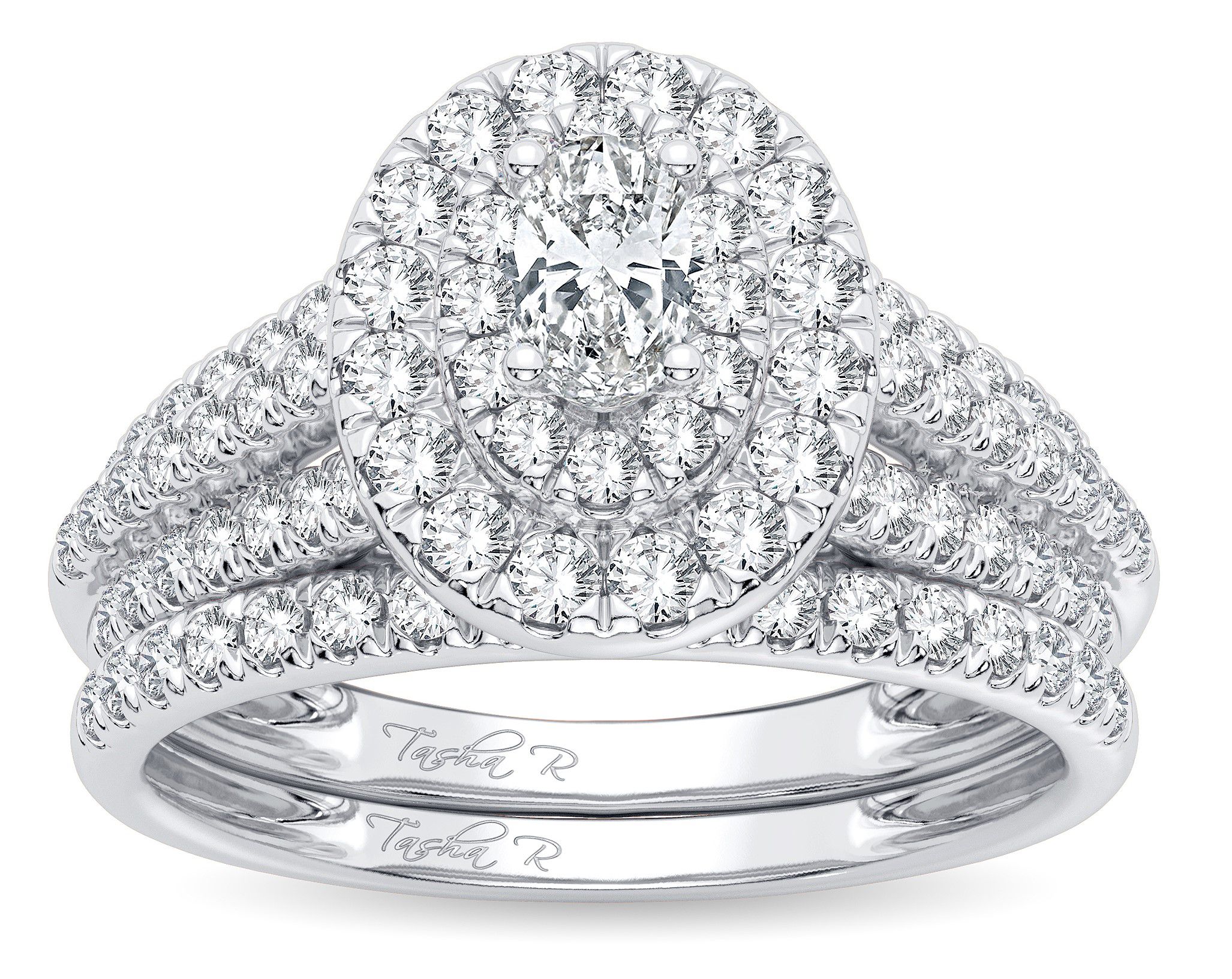 14K 1.00ct Diamond Bridal Ring - Johnny Dang & Co