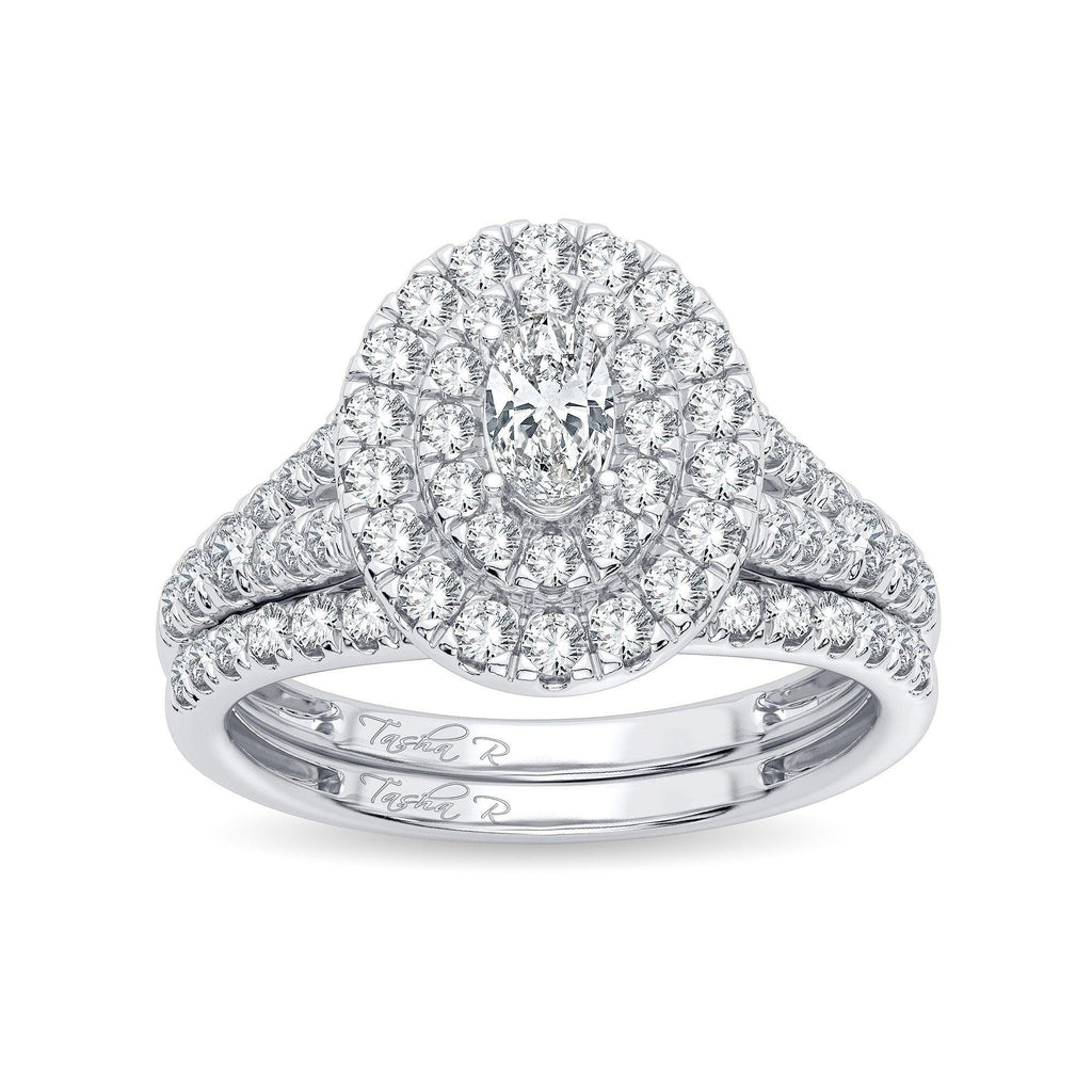 14K 1.00CT Diamond Bridal Ring - Johnny Dang & Co