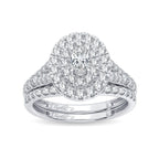 14K 1.00CT Diamond Bridal Ring - Johnny Dang & Co