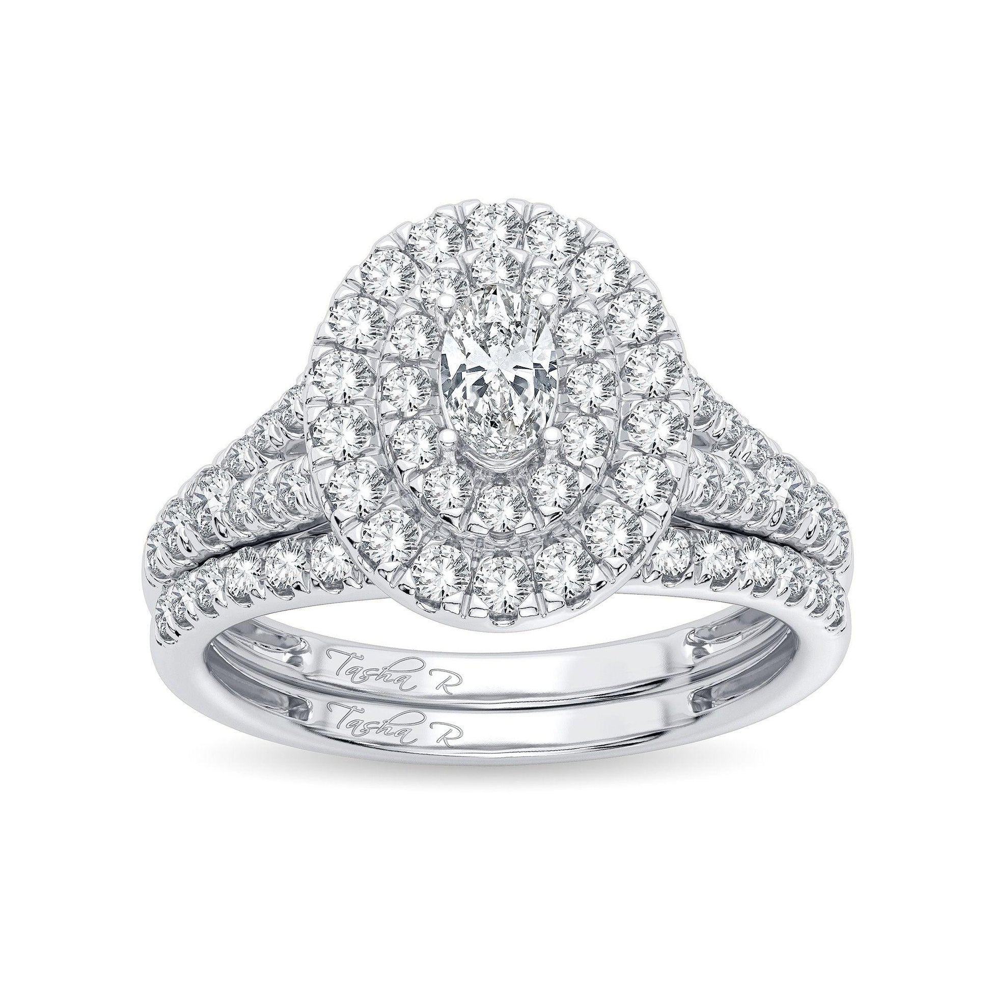 14K 1.00CT Diamond Bridal Ring - Johnny Dang & Co