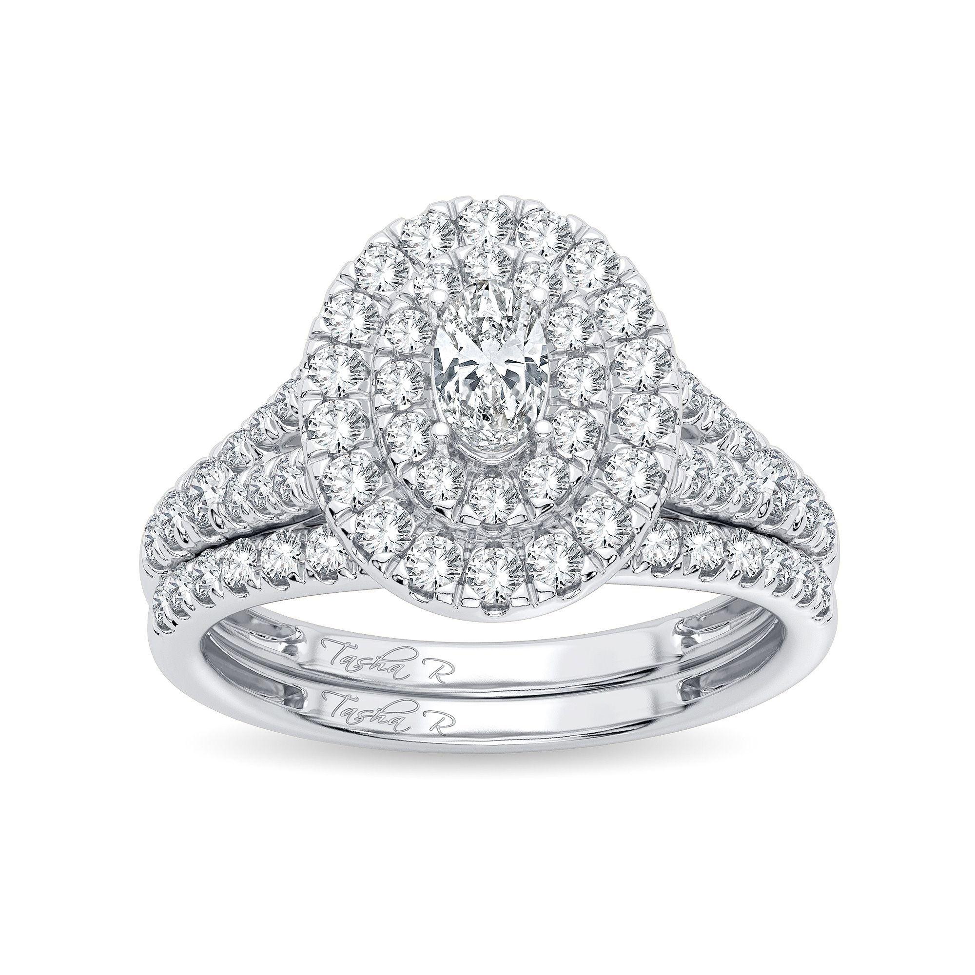 14K 1.00CT Diamond Bridal Ring - Johnny Dang & Co