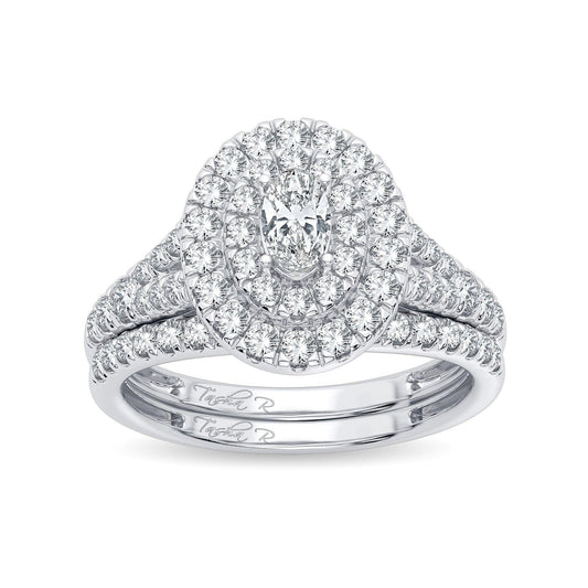 14K 1.00CT Diamond Bridal Ring - Johnny Dang & Co