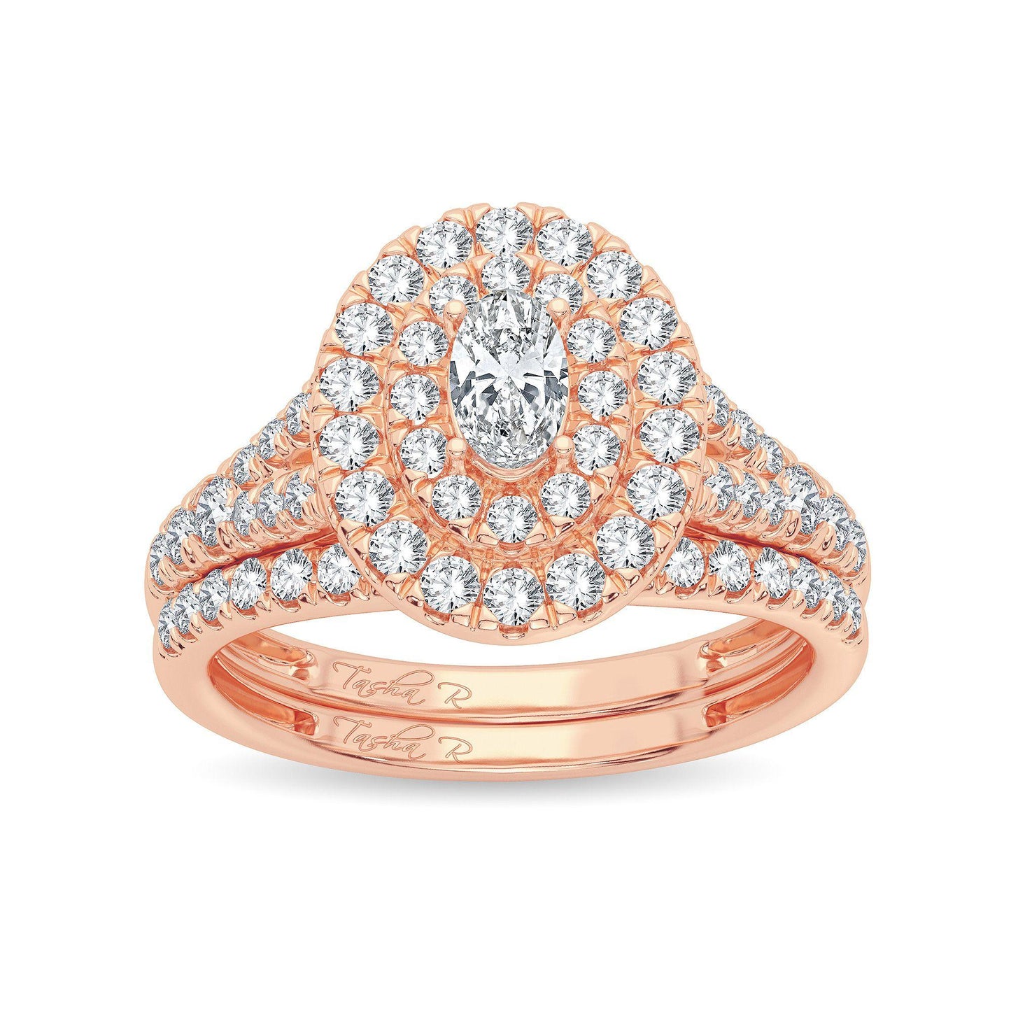 14K 1.00CT Diamond Bridal Ring - Johnny Dang & Co