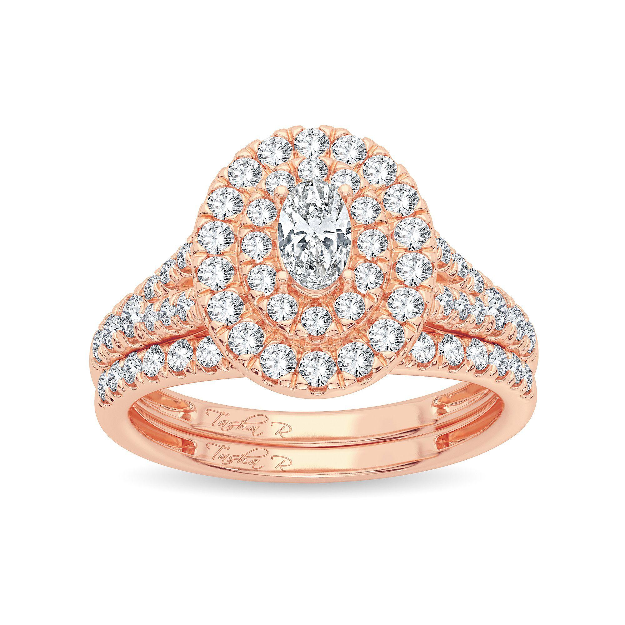 14K 1.00CT Diamond Bridal Ring - Johnny Dang & Co