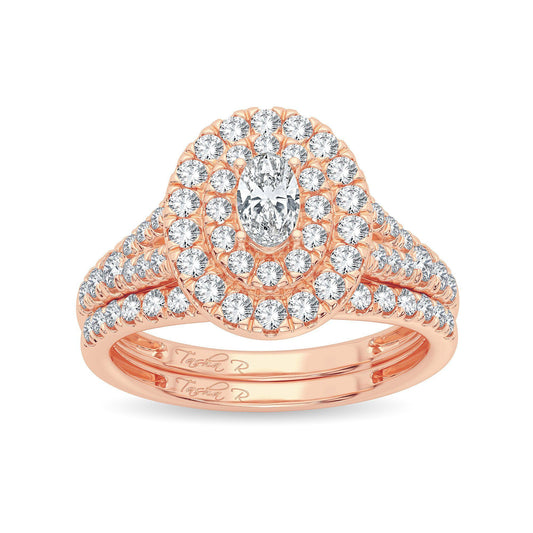 14K 1.00CT Diamond Bridal Ring - Johnny Dang & Co