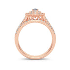 14K 1.00CT Diamond Bridal Ring - Johnny Dang & Co