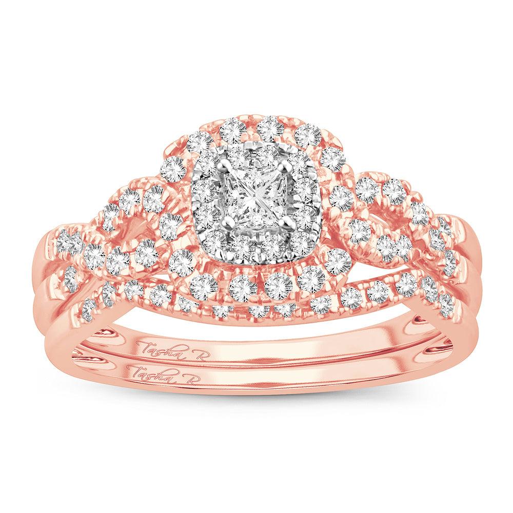 14K 1.00CT DIAMOND BRIDAL RING - Johnny Dang & Co