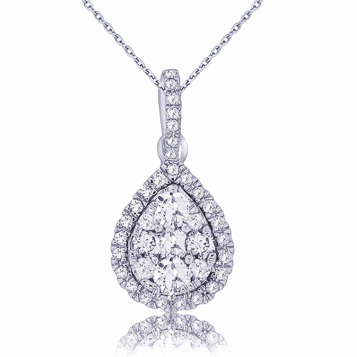14K 0.50CT Diamond Pendnat - Johnny Dang & Co
