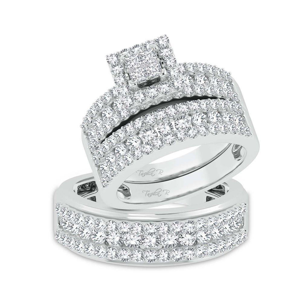 14K 2.83ct Diamond Trio Set - Johnny Dang & Co