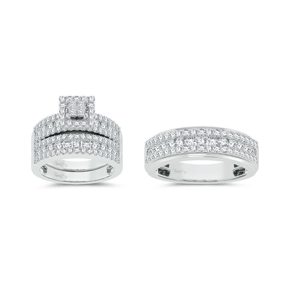 14K 2.83ct Diamond Trio Set - Johnny Dang & Co