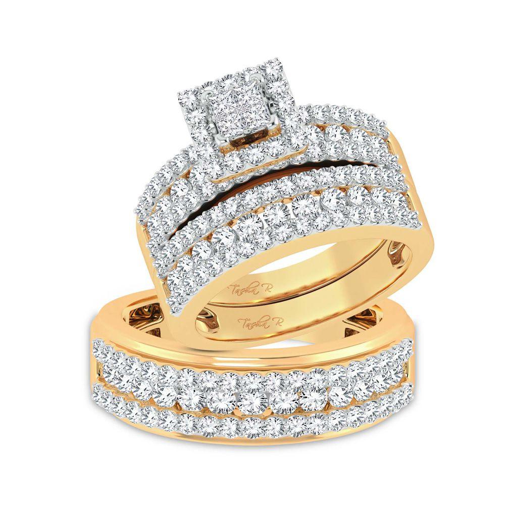 14K 2.83ct Diamond Trio Set - Johnny Dang & Co