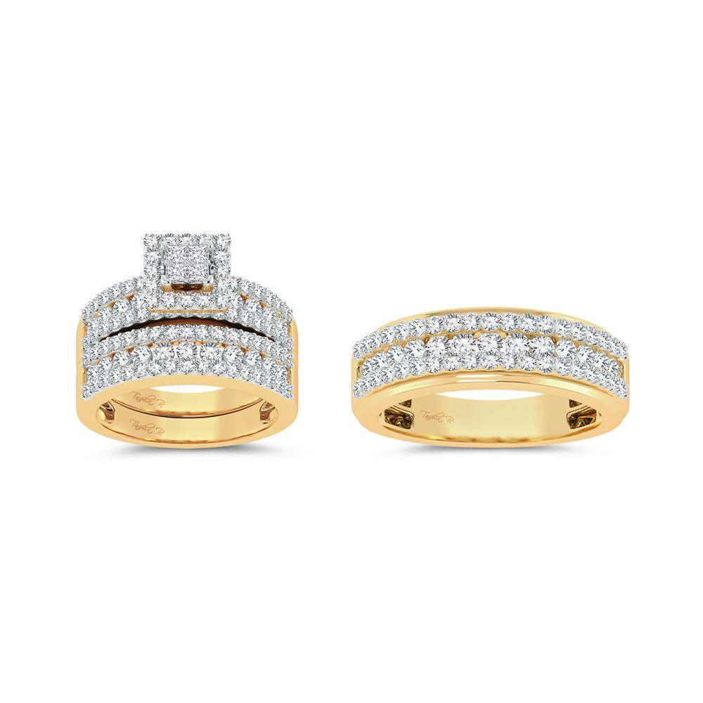 14K 2.83ct Diamond Trio Set - Johnny Dang & Co