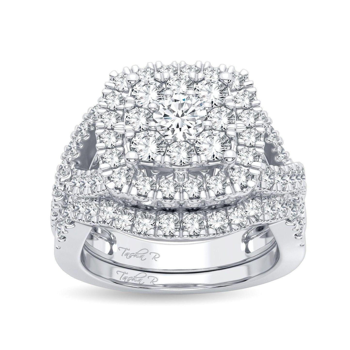 14K 2.00CT Diamond Bridal Ring - Johnny Dang & Co