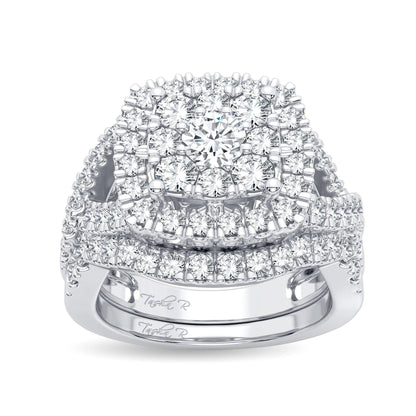 14K 2.00CT Diamond Bridal Ring - Johnny Dang & Co