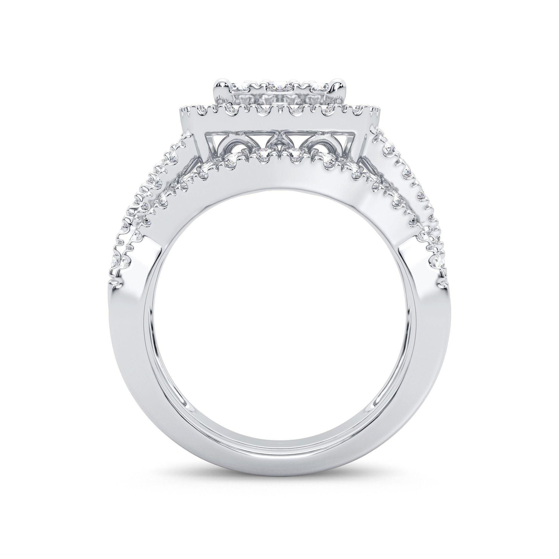 14K 2.00CT Diamond Bridal Ring - Johnny Dang & Co