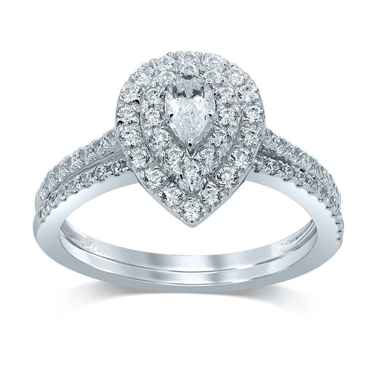 14K 1.00CT Diamond BRIDAL RING - Johnny Dang & Co