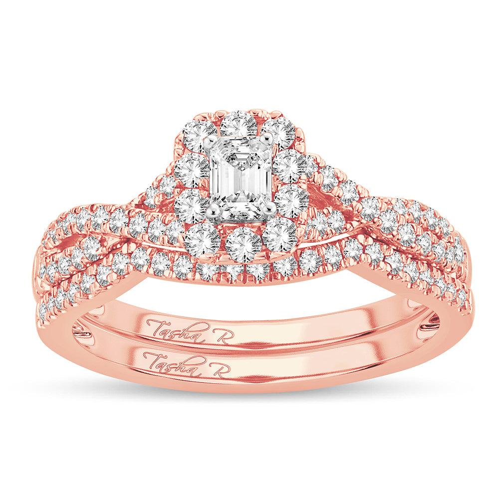 14K 0.77CT Diamond BRIDAL RING - Johnny Dang & Co