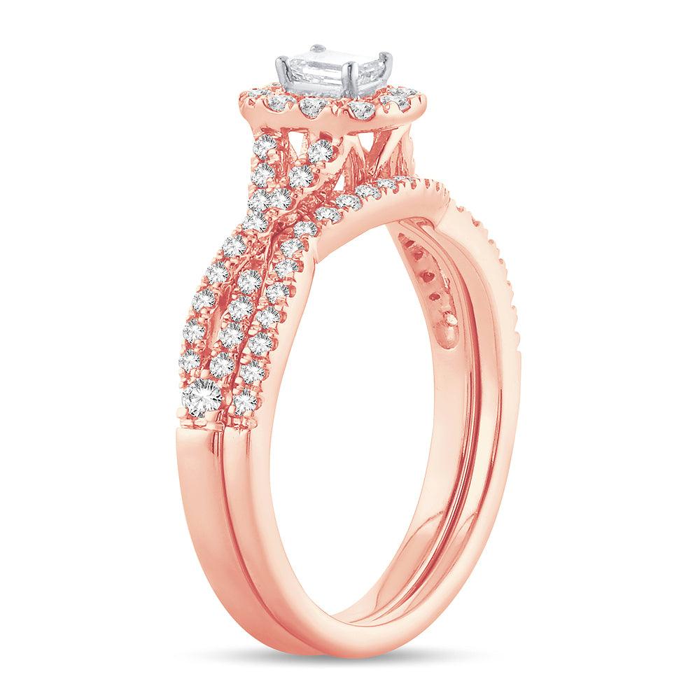 14K 0.77CT Diamond BRIDAL RING - Johnny Dang & Co