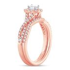14K 0.77CT Diamond BRIDAL RING - Johnny Dang & Co