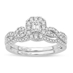 14K 0.60CT Diamond BRIDAL RING - Johnny Dang & Co