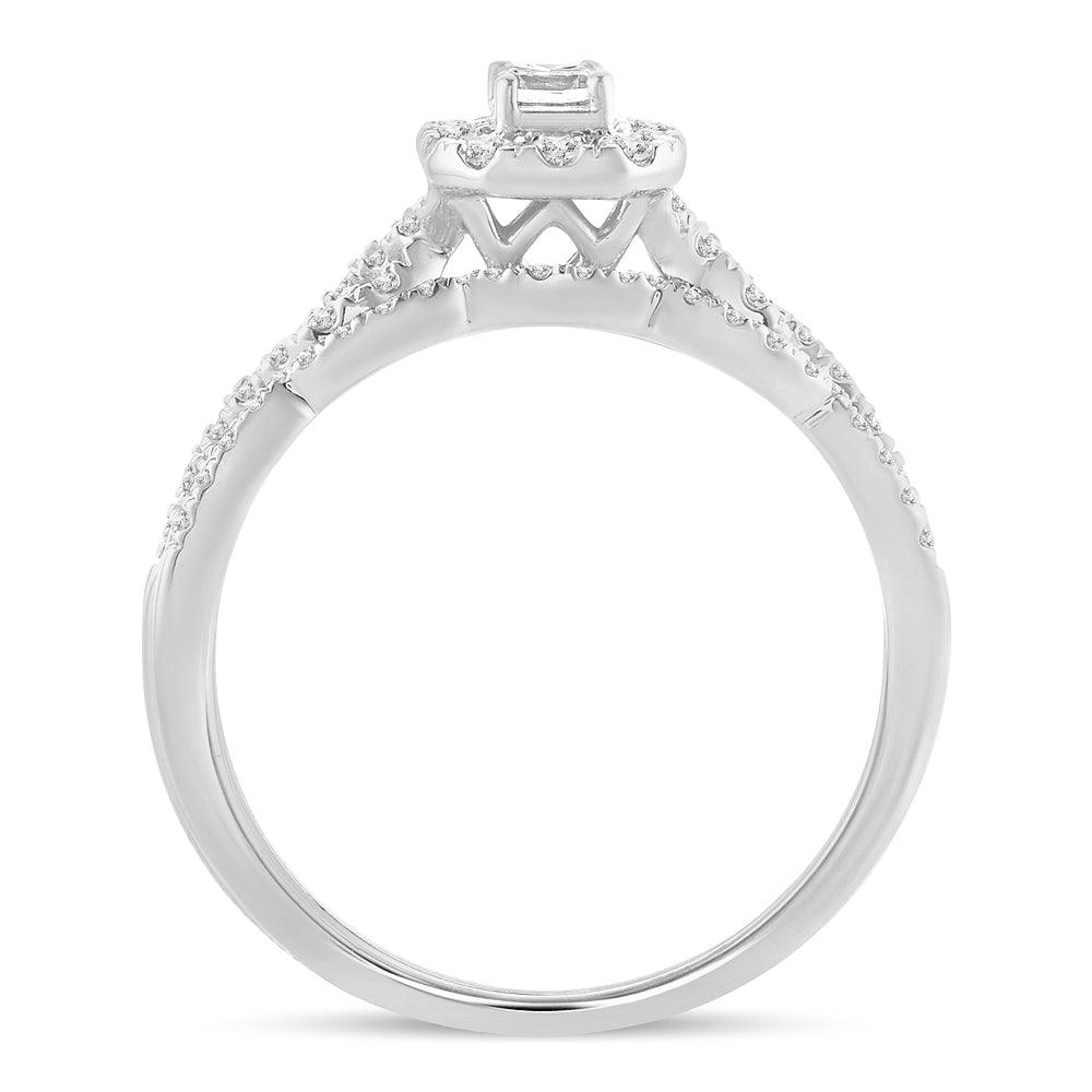 14K 0.60CT Diamond BRIDAL RING - Johnny Dang & Co