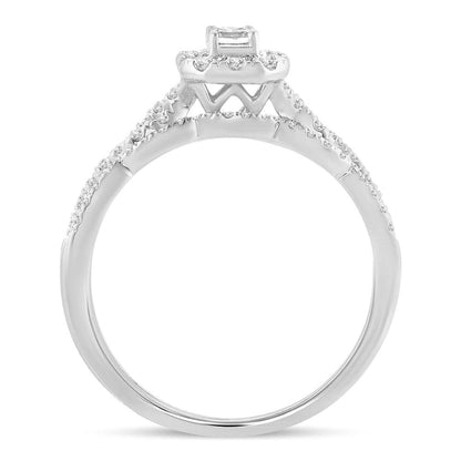 14K 0.60CT Diamond BRIDAL RING - Johnny Dang & Co