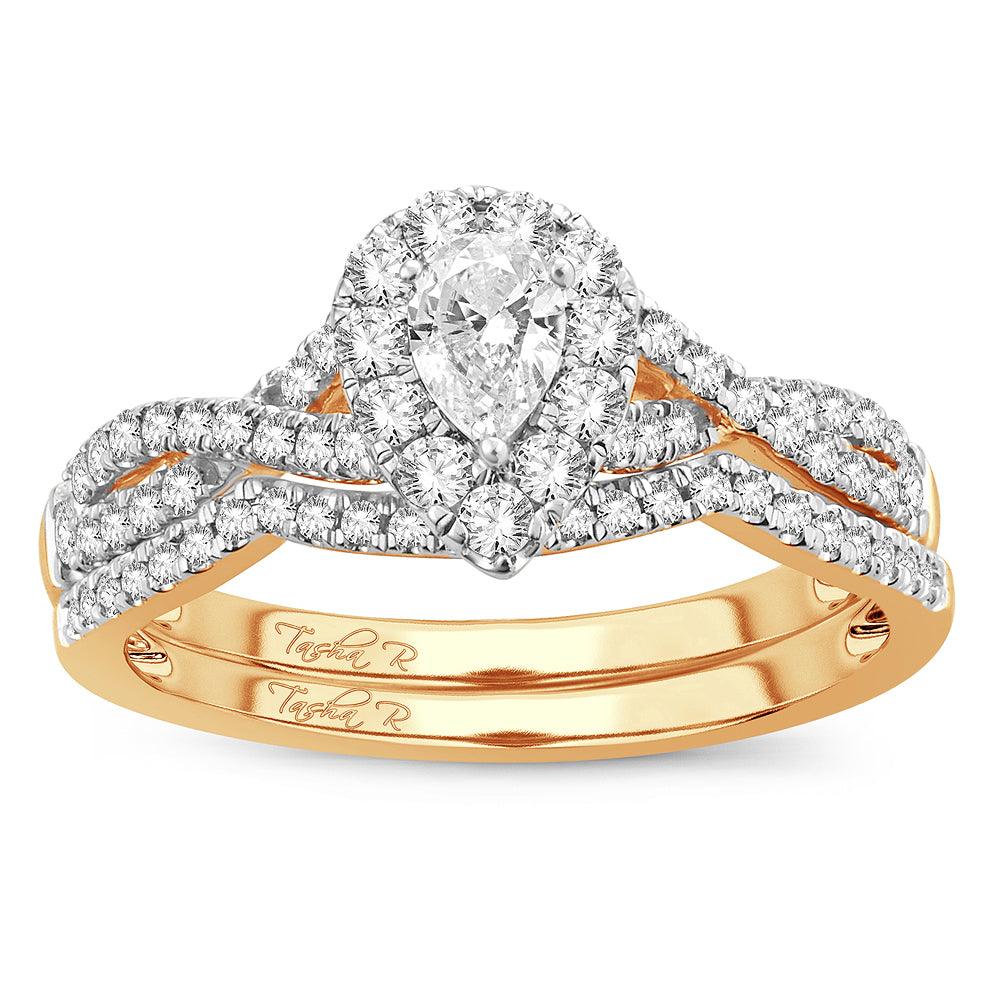 14K 0.75 Fancy Cut Bridal - Johnny Dang & Co