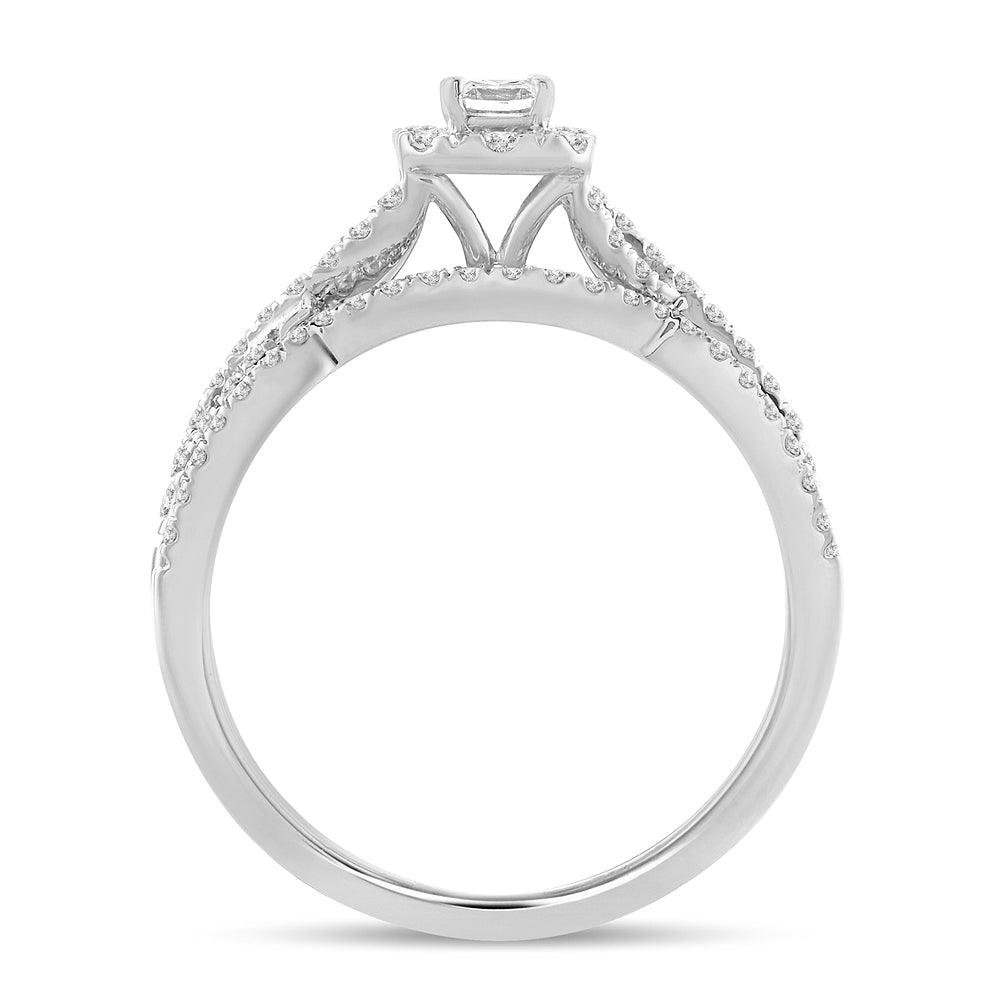 14K 0.75CT Diamond BRIDAL RING - Johnny Dang & Co