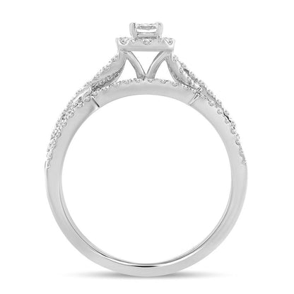 14K 0.75CT Diamond BRIDAL RING - Johnny Dang & Co