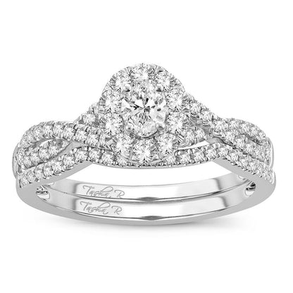 14K 0.75CT Diamond BRIDAL RING - Johnny Dang & Co