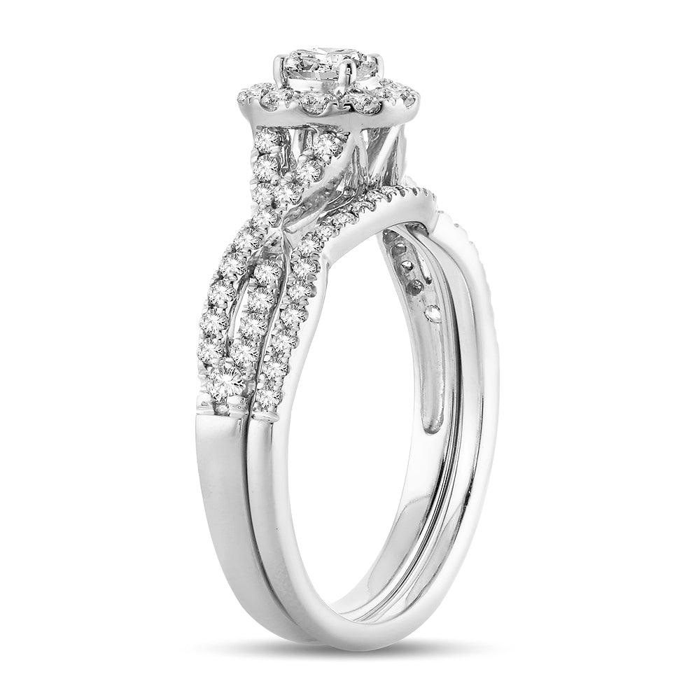 14K 0.75CT Diamond BRIDAL RING - Johnny Dang & Co