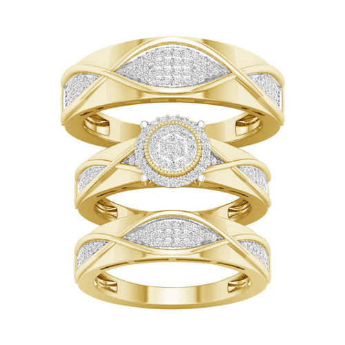 10K 0.50CT DIAM TRIO SET - Johnny Dang & Co