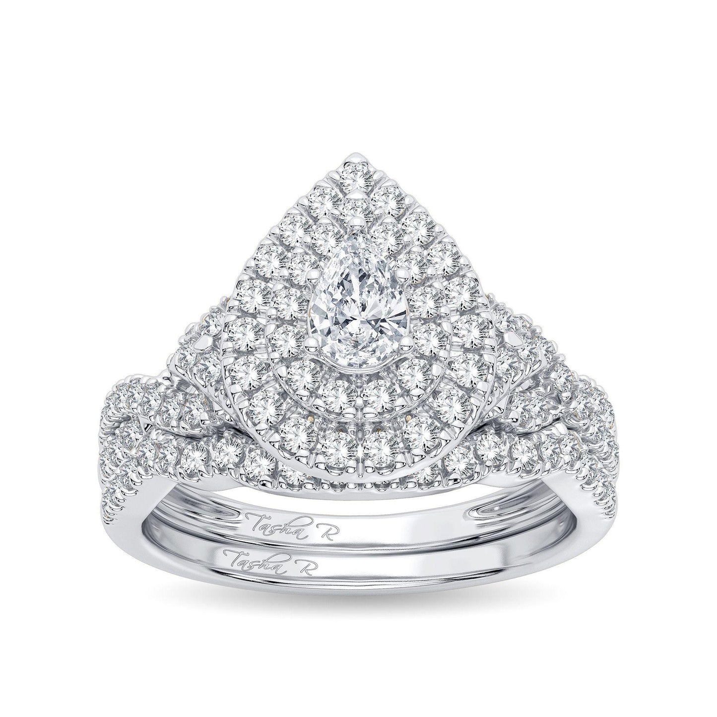 14K 1.00CT Diamond Bridal Ring - Johnny Dang & Co