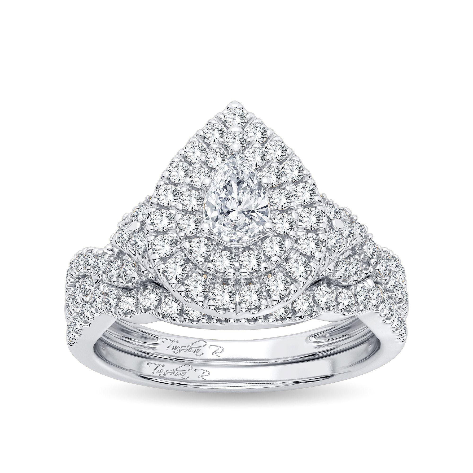 14K 1.00CT Diamond Bridal Ring - Johnny Dang & Co
