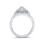 14K 1.00CT Diamond Bridal Ring - Johnny Dang & Co