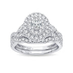 14K 1.00CT Diamond Bridal Ring - Johnny Dang & Co