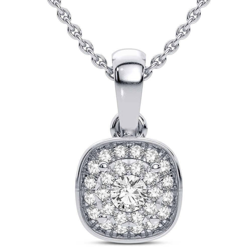 14K 0.13CT Diamond Pendant - Johnny Dang & Co