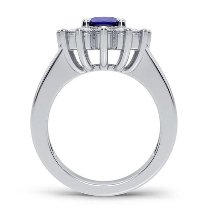 14K 0.78ct Diamond Sapphire Ring - Johnny Dang & Co