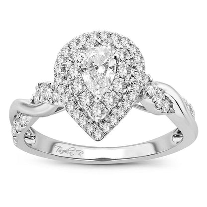 14K 1.00ct Engagement Ring - Johnny Dang & Co