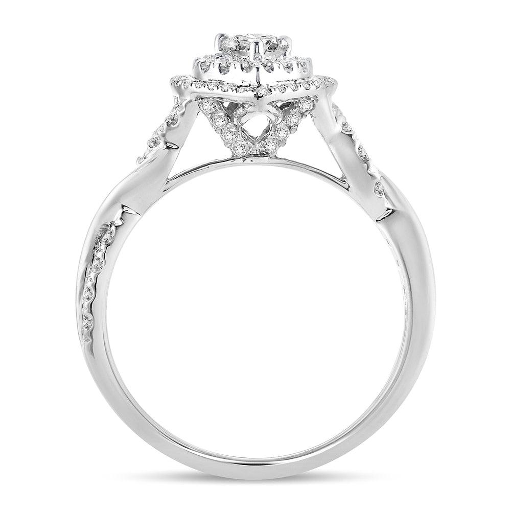 14K 1.00ct Engagement Ring - Johnny Dang & Co