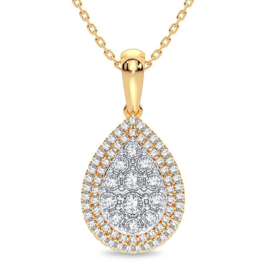 14K 0.25CT Diamond Pendant - Johnny Dang & Co