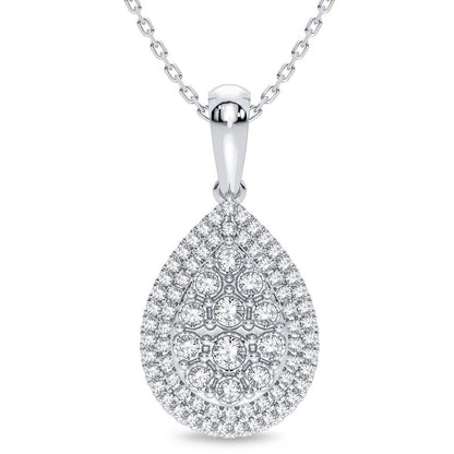 14K 0.25CT Diamond Pendant - Johnny Dang & Co