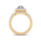 14K 0.75CT Diamond Bridal Ring - Johnny Dang & Co