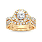 14K 0.75CT Diamond Bridal Ring - Johnny Dang & Co