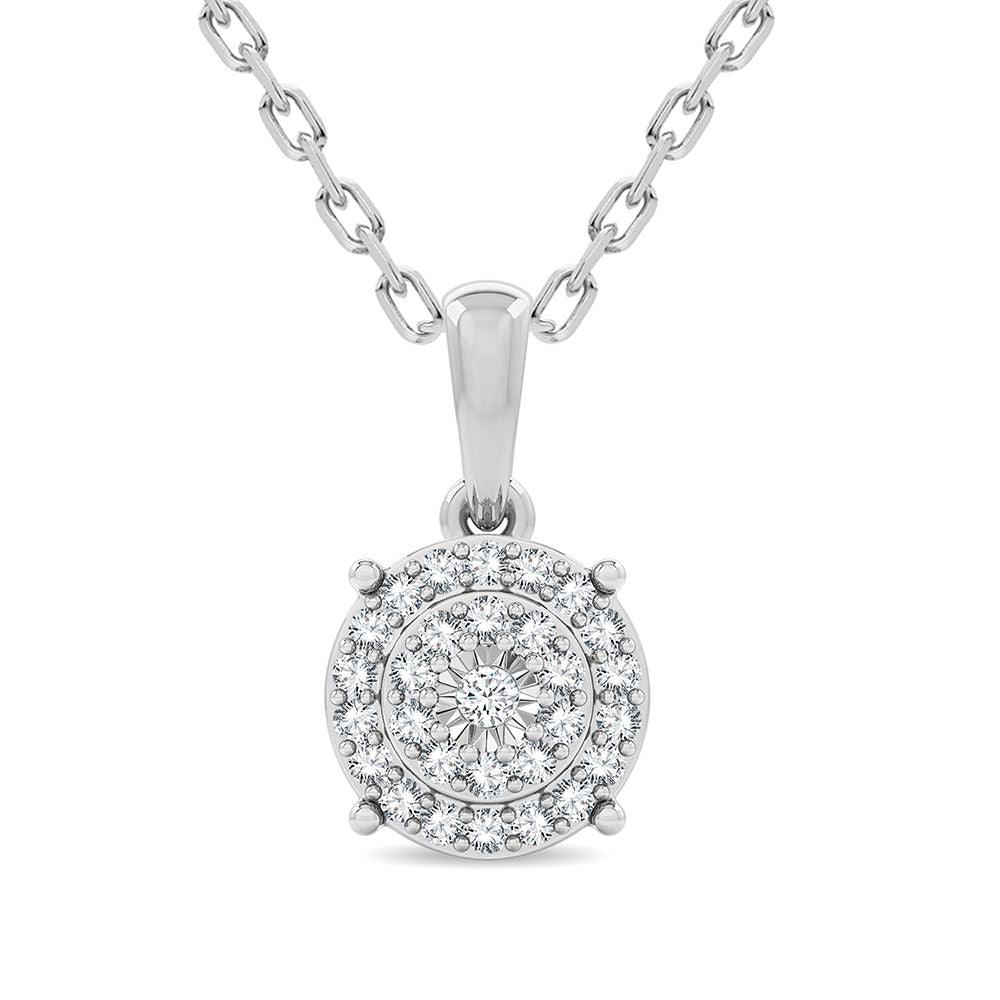 14K 0.20CT Diamond Pendant - Johnny Dang & Co